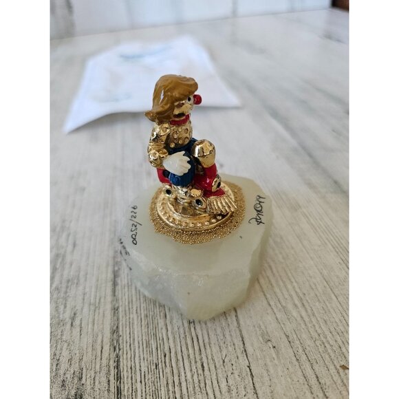 Ron Lee steamer train engine cloud circus 1999 statue figurine gold 922 of 2500 - Picture 6 of 7